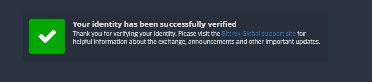Successful identity verification