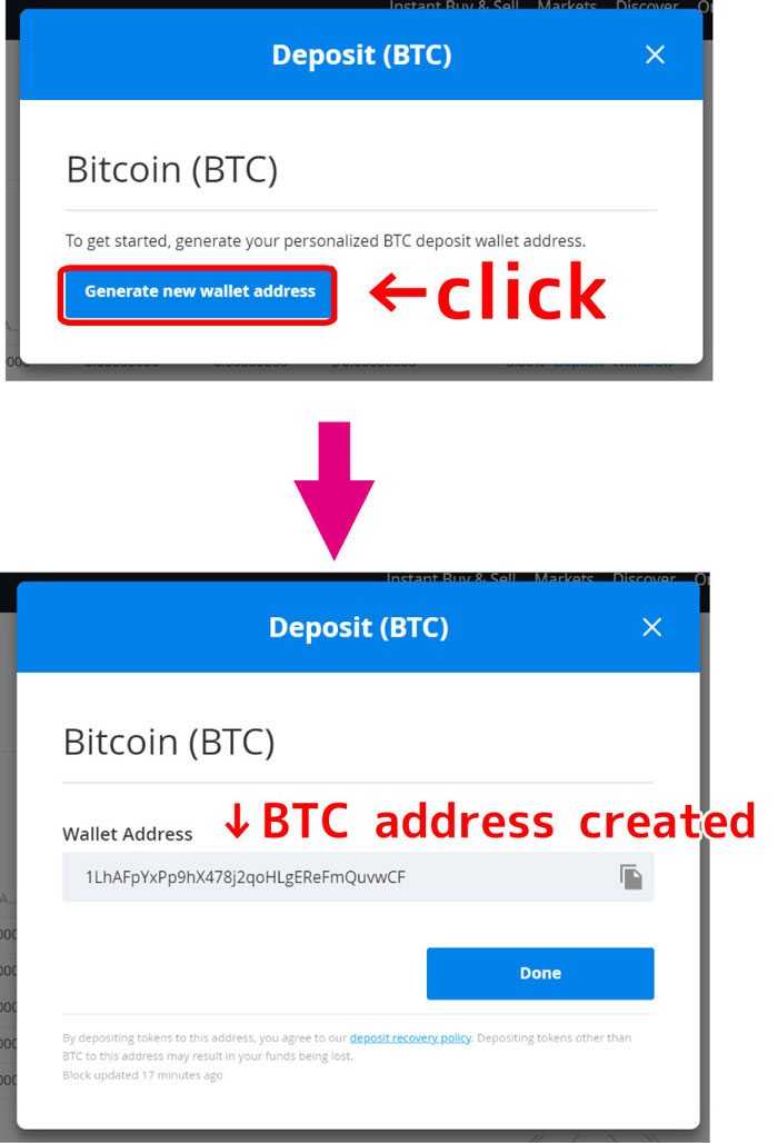 BTC-address-created
